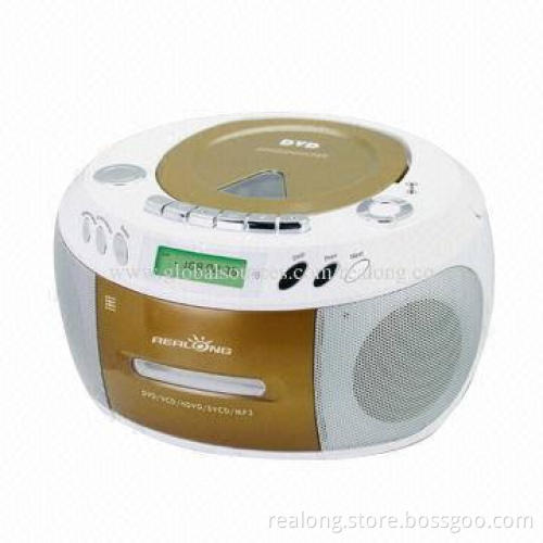 Portable DVD with FM/AM radio and cassette playback functions